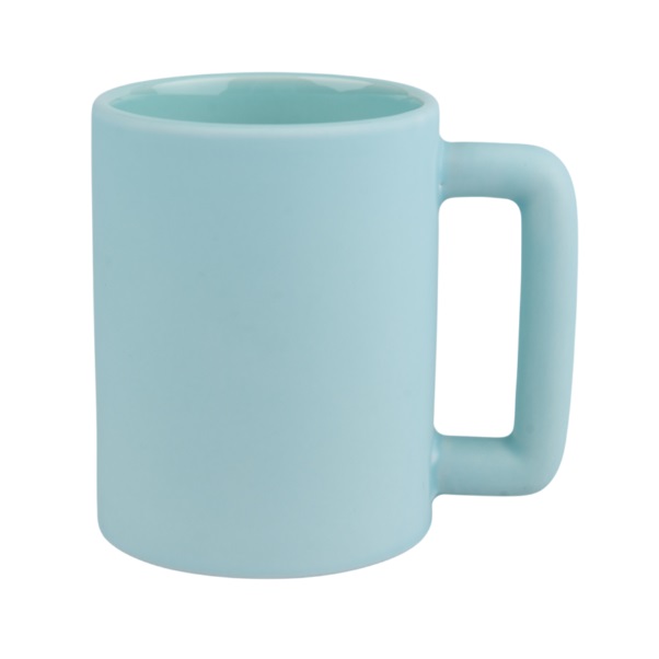 Coloured Matte Sublimation Mug - Rectangular Handle